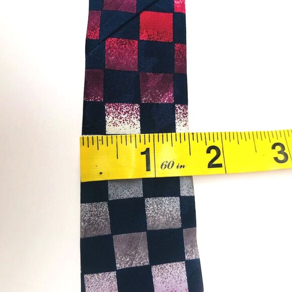 John Hill Executive Tie Checkered Flag Racing Plaid NASCAR Swing Mechanic USA - Picture 8 of 10